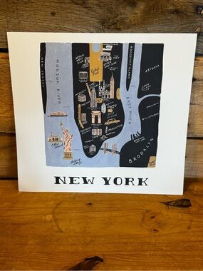 Rifle Paper Co. New York World Traveler Art Print 11x10.25